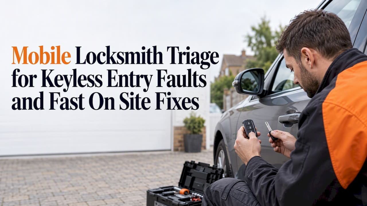Mobile Locksmith Triage for Keyless Entry Faults and Fast On Site Fixes
