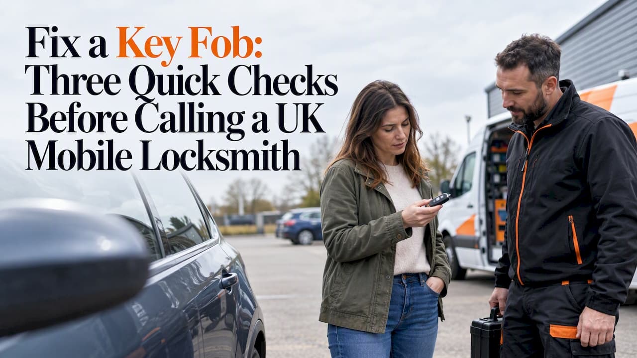 Fix a Key Fob in Three Quick Checks, Then Call a UK Mobile Locksmith