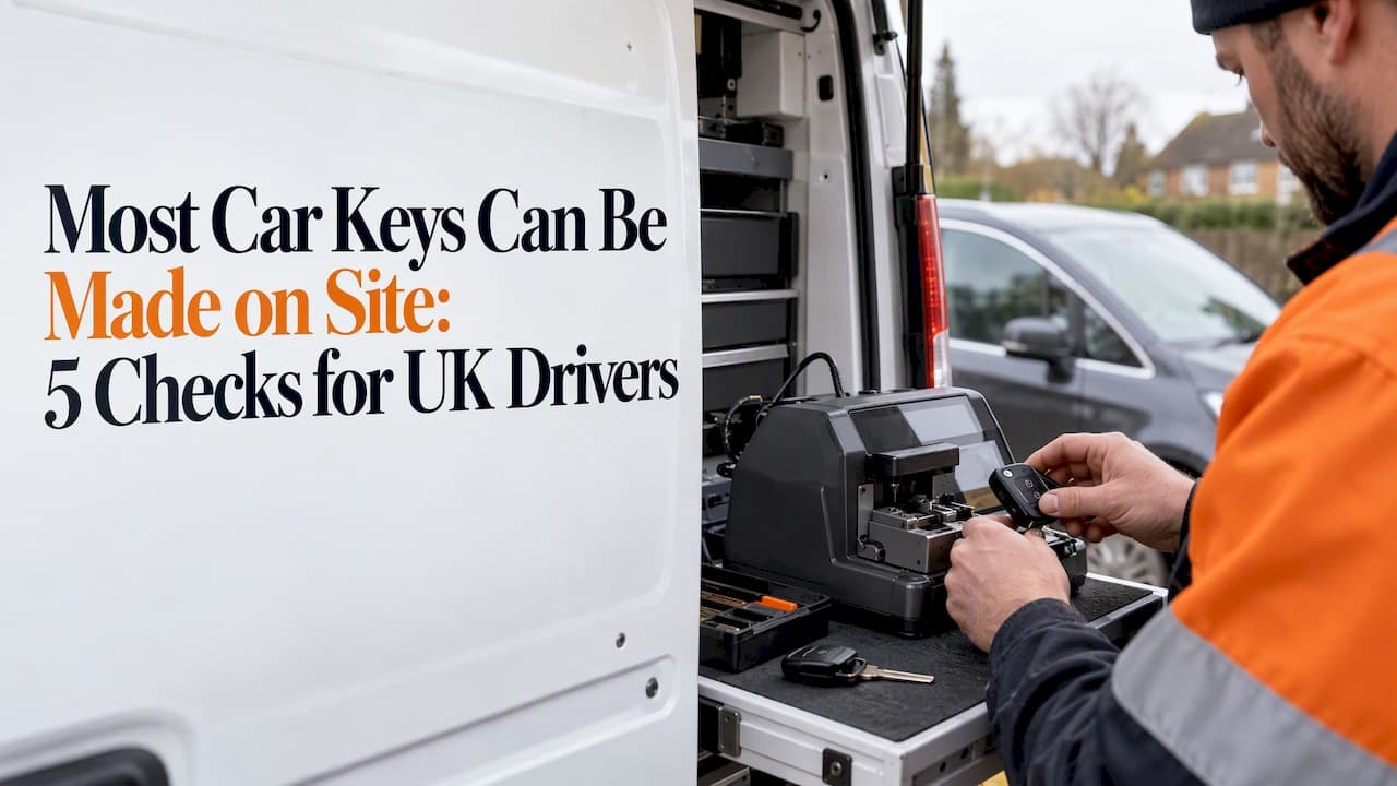 Most Car Keys Can Be Made on Site: 5 Checks for UK Drivers