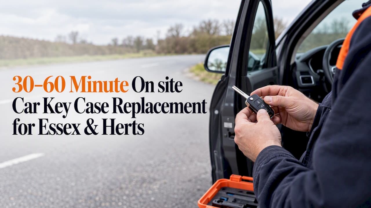 30–60 Minute On site Car Key Case Replacement for Essex & Herts