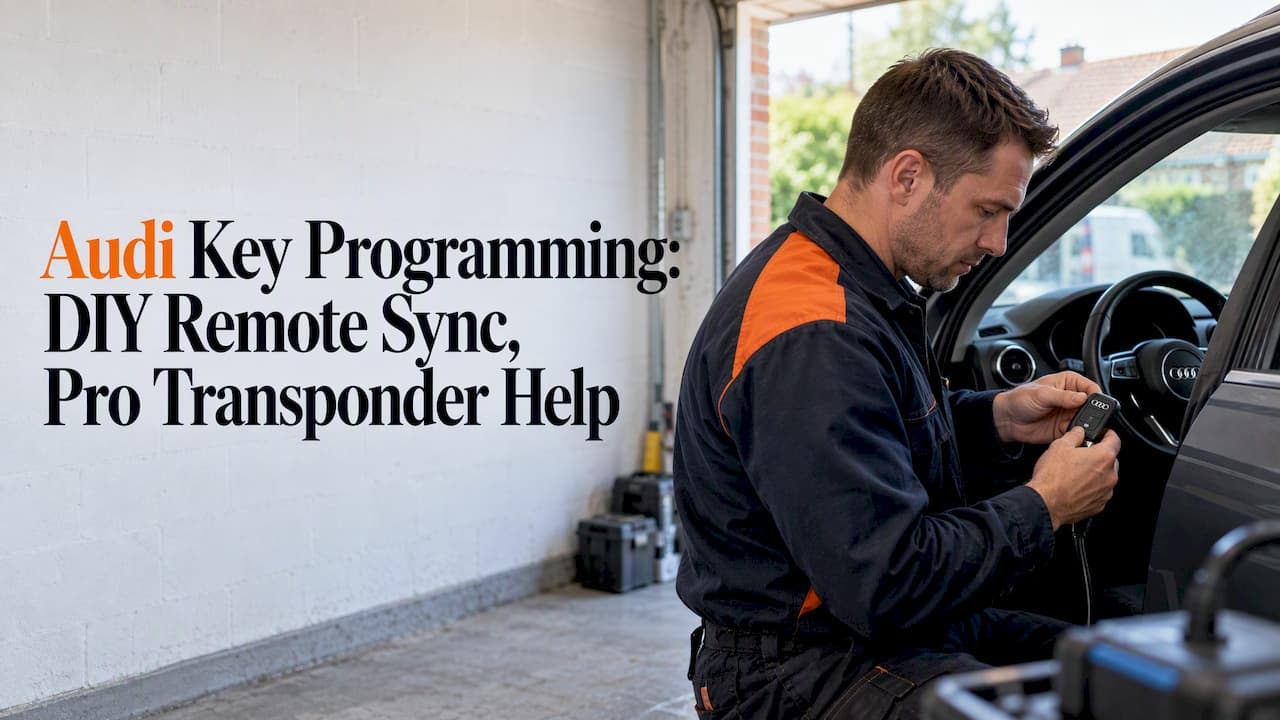 Audi Key Programming: DIY Remote Sync, Pro Transponder Help